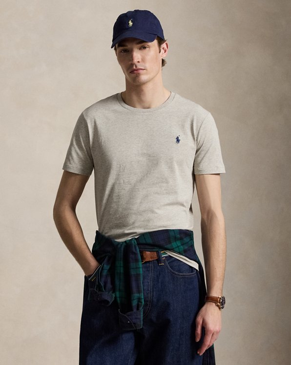 Custom Slim Fit Jersey Crewneck T-Shirt - Polo Ralph Lauren