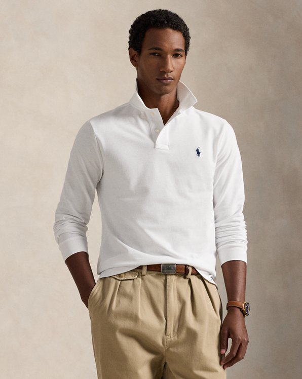 Custom Slim Fit Mesh Polo Shirt - Polo Ralph Lauren