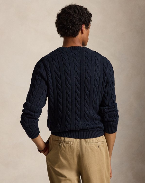 Cable-Knit Cotton Jumper - Polo Ralph Lauren image 3