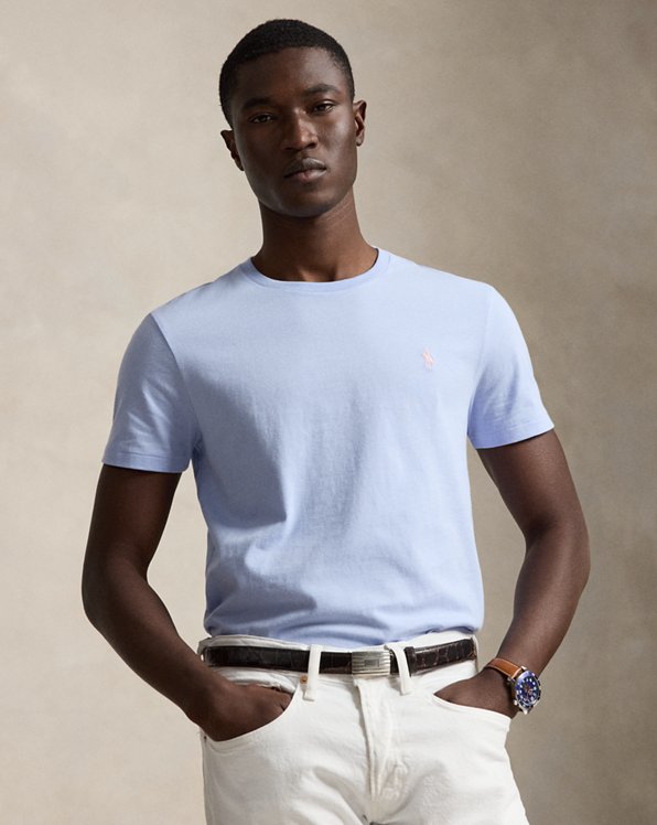 Custom Slim Fit Jersey Crewneck T-Shirt - Polo Ralph Lauren