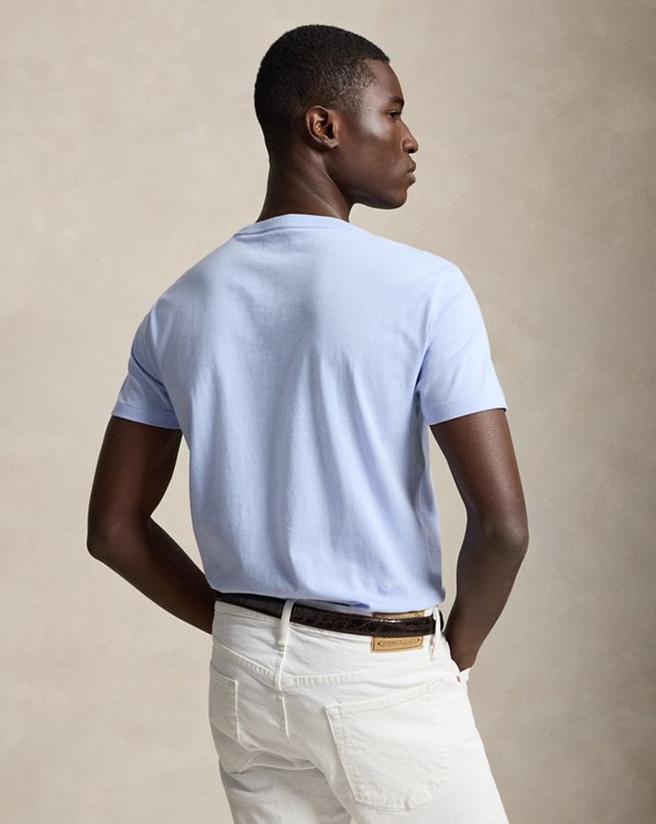 Custom Slim Fit Jersey Crewneck T-Shirt - Polo Ralph Lauren image 3