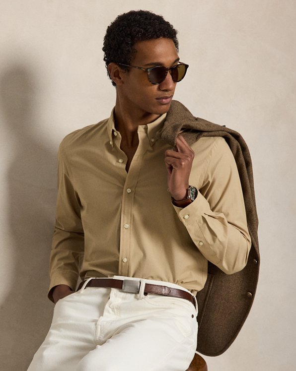 Slim Fit Stretch Poplin Shirt - Polo Ralph Lauren
