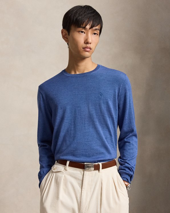 Washable Wool Crewneck Jumper - Polo Ralph Lauren